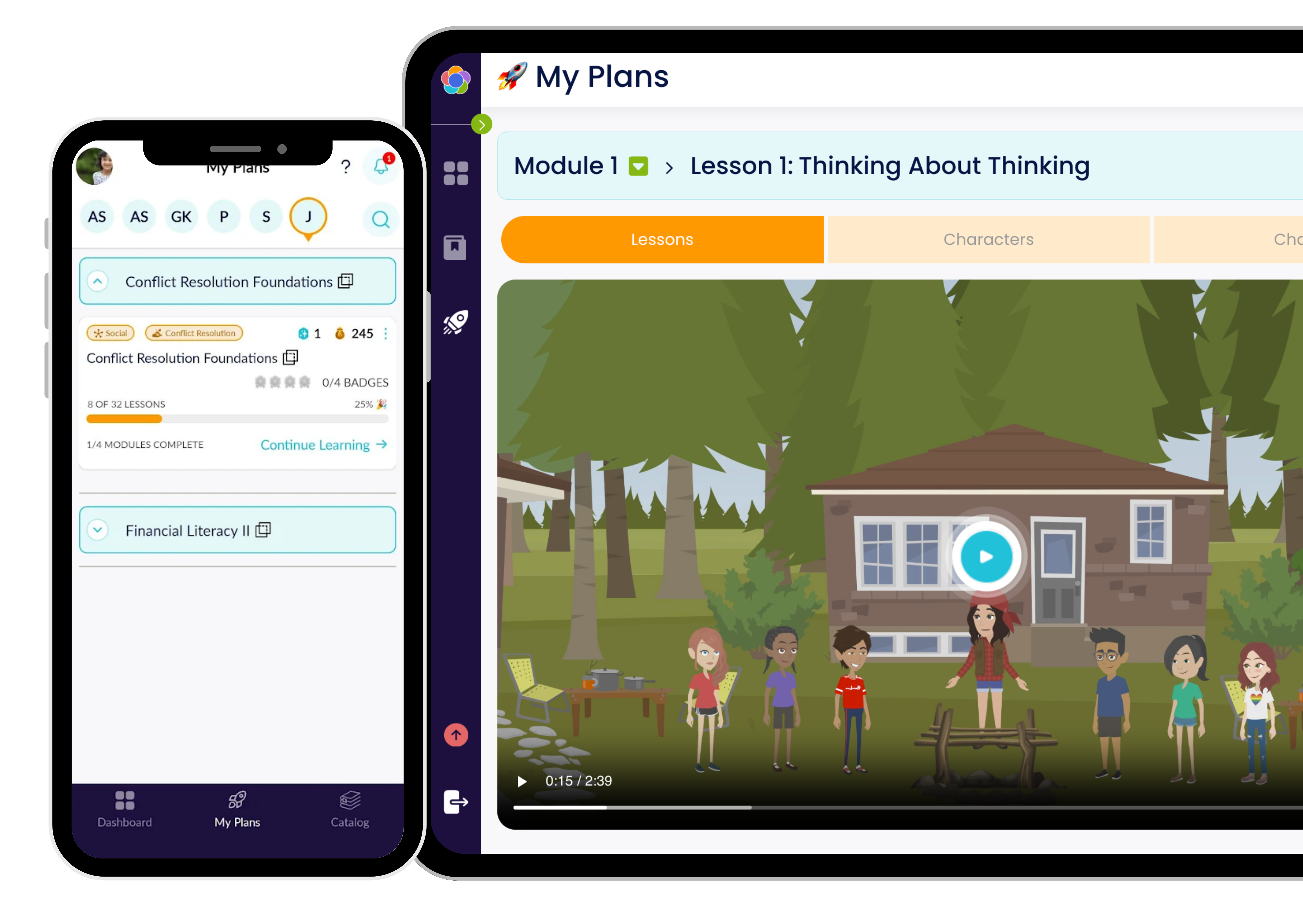 Child building confidence