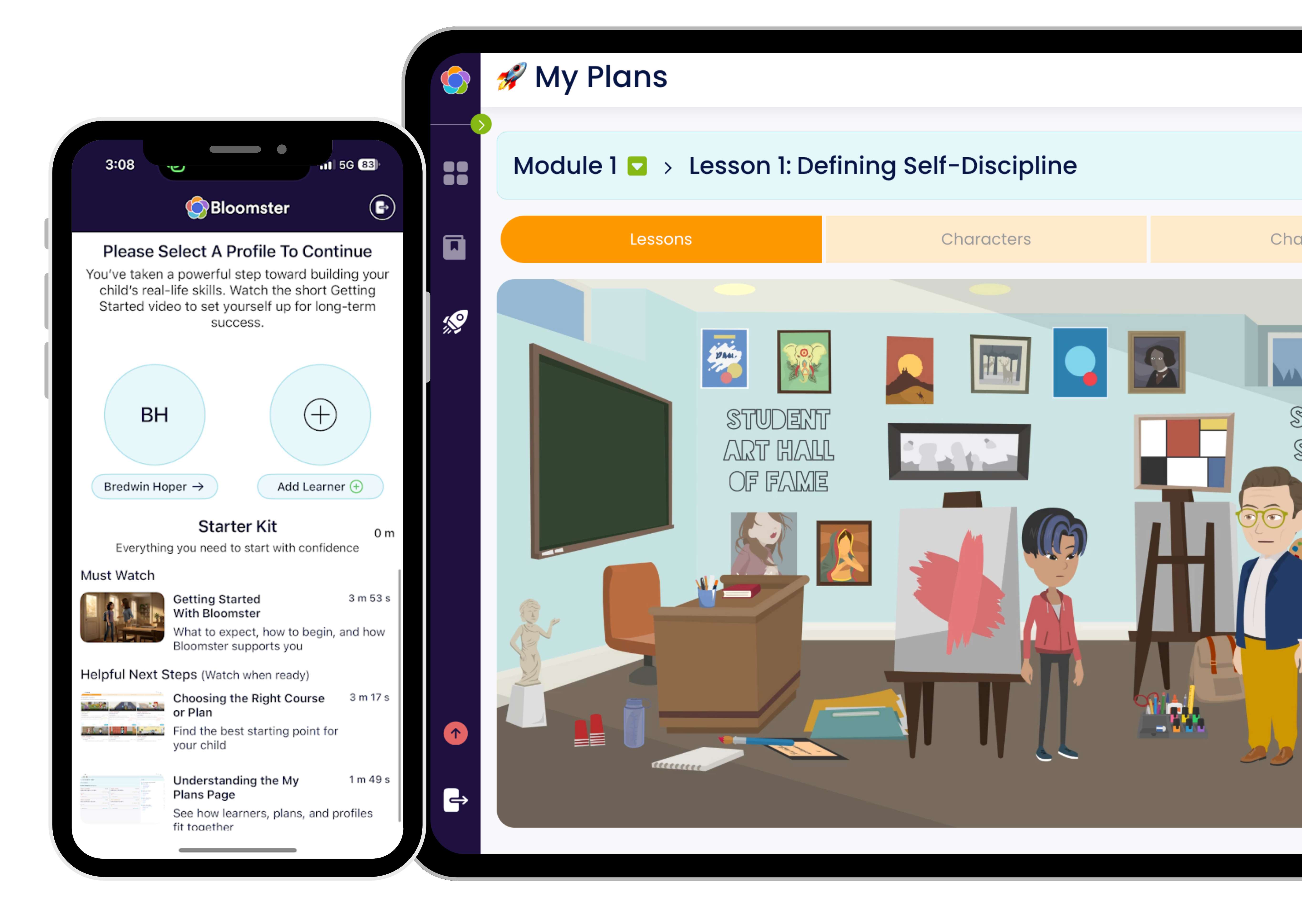 Child building confidence