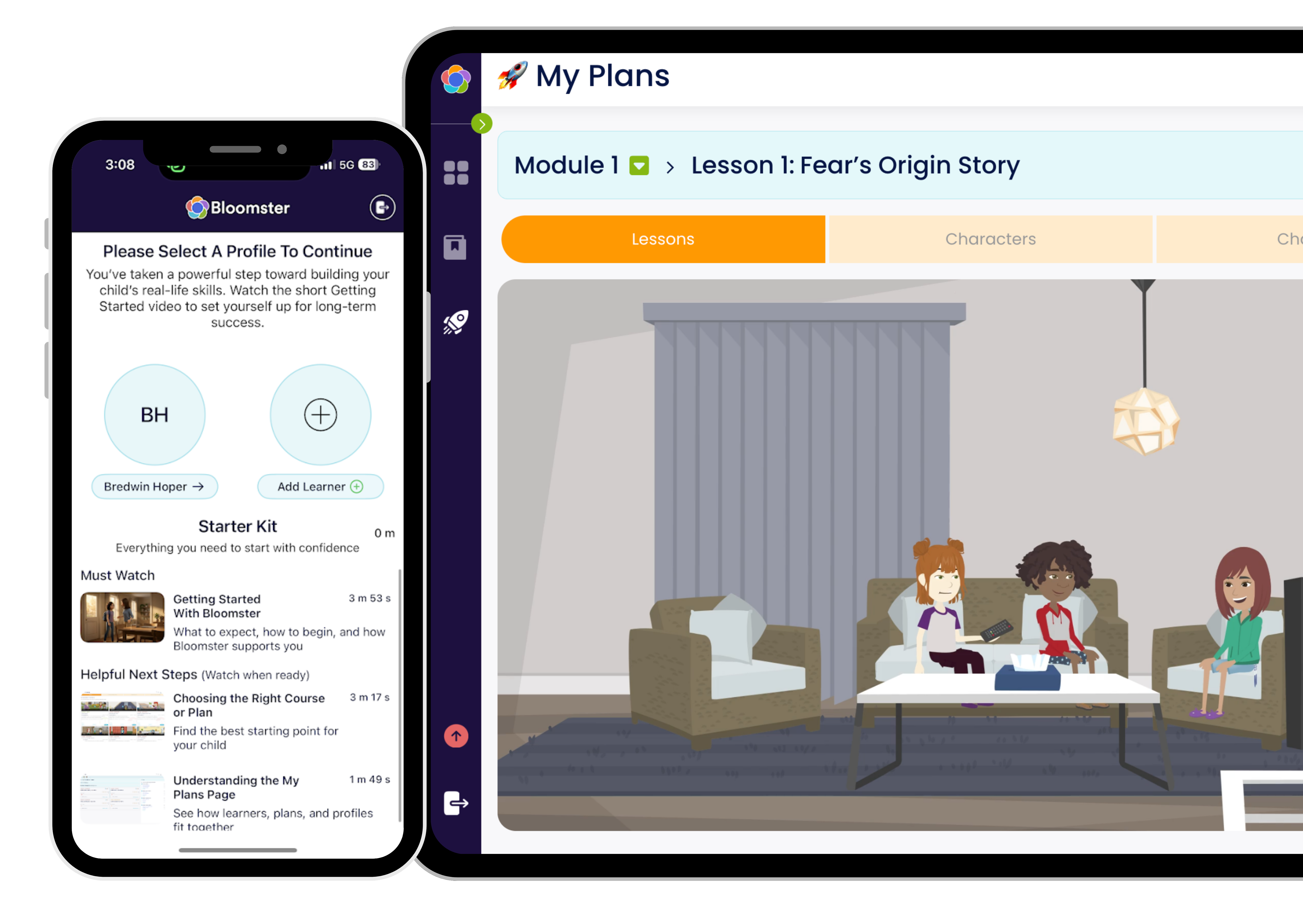 Child building confidence